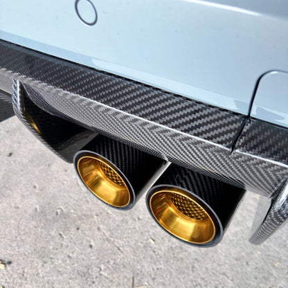 Couvercle de tuyau d'échappement de remplacement MAX CARBON pour BMW M2 M3 M4 G80 G81 G82 G83 G87 avec couvercles d'échappement d'origine 