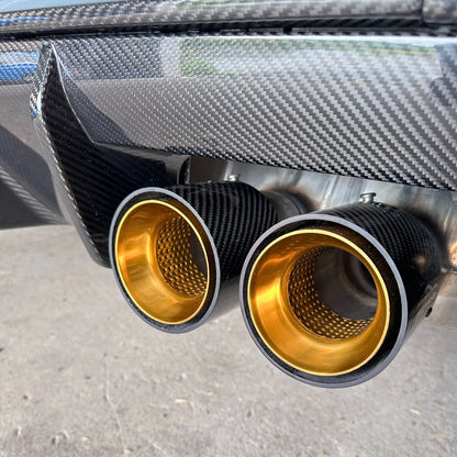 Couvercle de tuyau d'échappement de remplacement MAX CARBON pour BMW M2 M3 M4 G80 G81 G82 G83 G87 avec couvercles d'échappement d'origine 