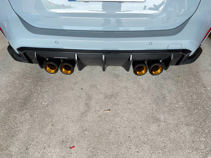 Couvercle de tuyau d'échappement de remplacement MAX CARBON pour BMW M2 M3 M4 G80 G81 G82 G83 G87 avec couvercles d'échappement d'origine 