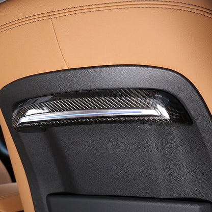 Ensemble de housses de siège MAX CARBON Performance 2 pièces pour BMW G01 G02 G05 G06 G20 G21 G22 G23 G26 avec LED sur le siège