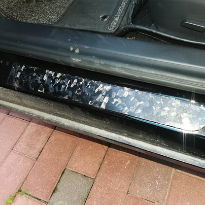 Fixation de garniture de seuil de porte MAX CARBON Performance DOOR dans un ensemble pour TESLA MODEL 3 MODEL Y