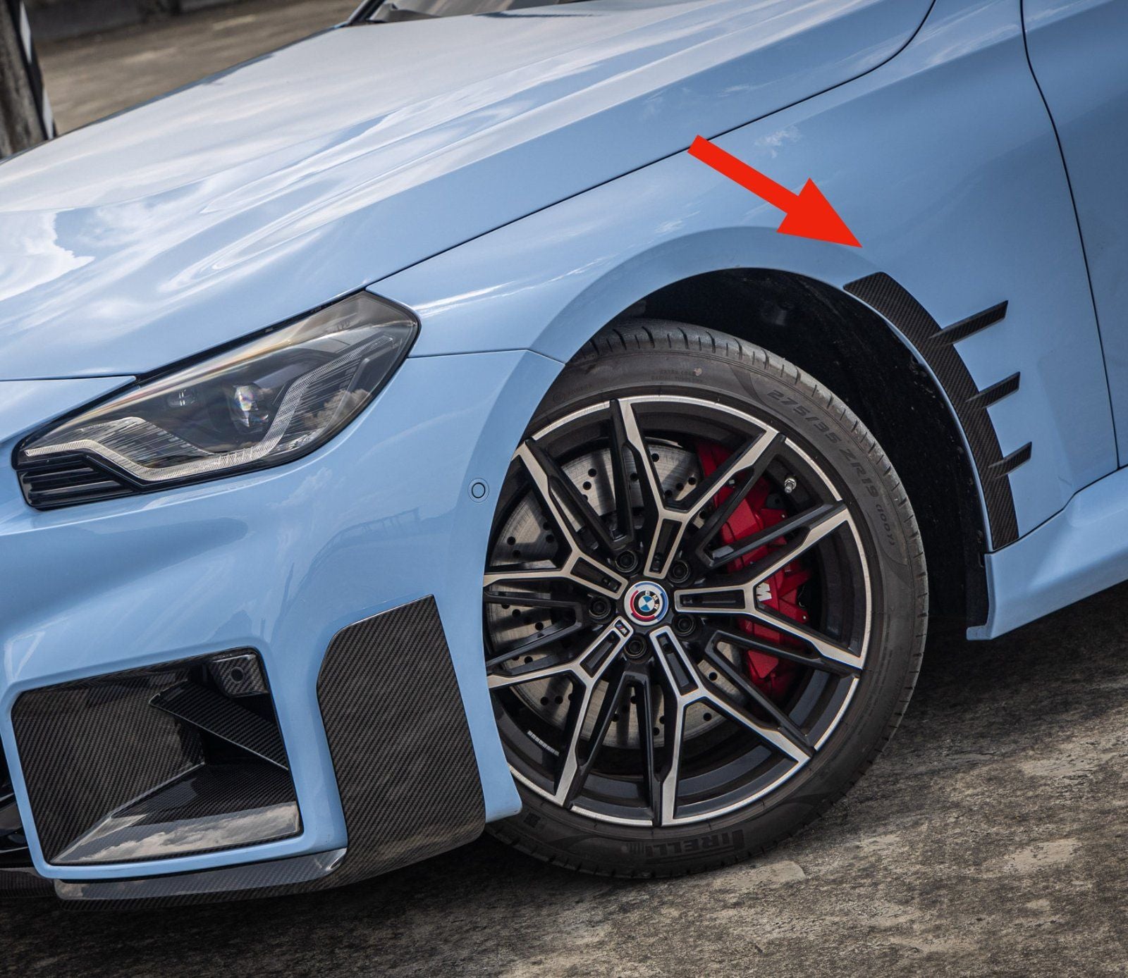 MAX CARBON Performance Karbon Zierblende Seitenwand Carbon Vorne Satz für BMW M2 G87