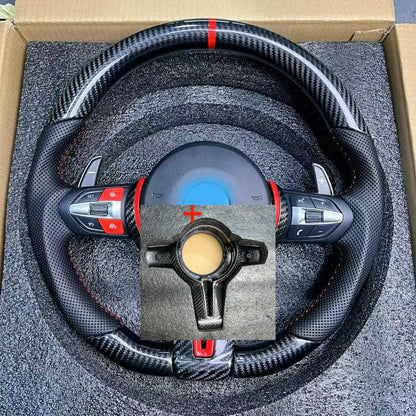 MAX CARBON Dry Carbon Lenkrad Ersatz für BMW M2 M3 M4 F87 F80 F82 F83  ohne Airbag und Tasten