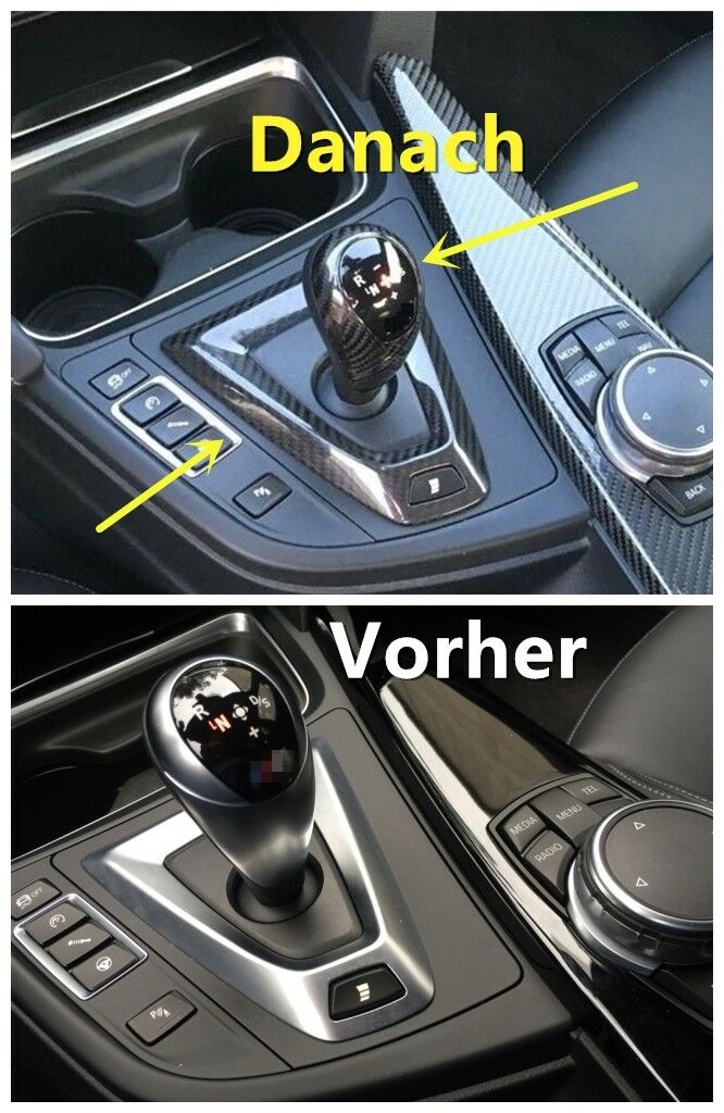 MAX CARBON Performance Schaltknauf Shift Mittelkonsole für BMW M2C M3 M4 F80 F82 F83 F87
