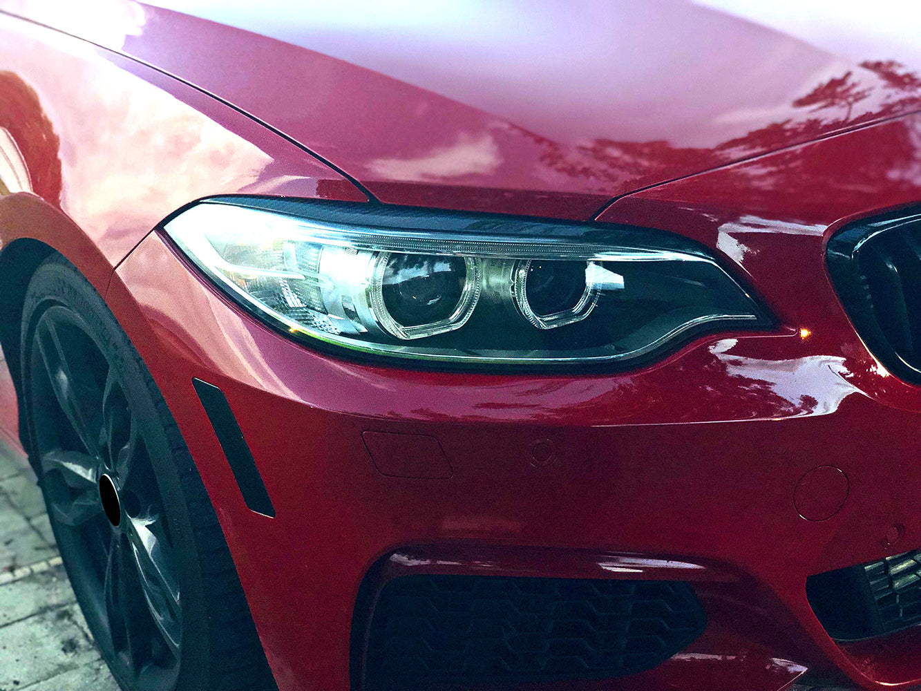 MAX CARBON DRY CARBON Prepreg Scheinwerfer-Augenlider passt für BMW M3 F80 M4 F82 F83 4er F32 F33 F36
