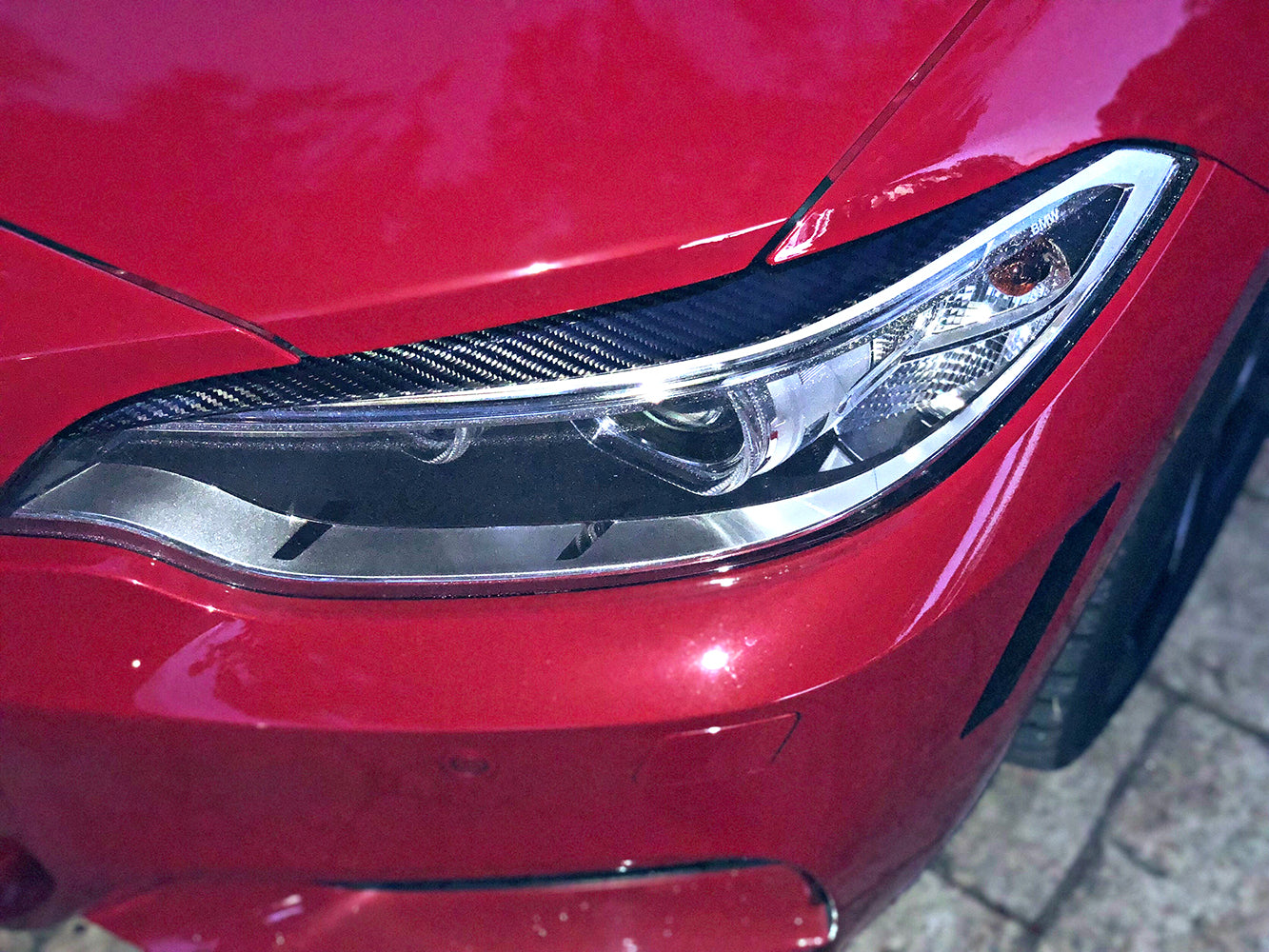 MAX CARBON DRY CARBON Prepreg Scheinwerfer-Augenlider passt für BMW M3 F80 M4 F82 F83 4er F32 F33 F36