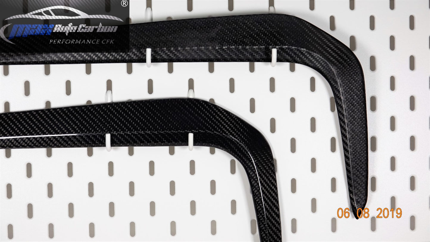 Couvercle de rabat avant MAX CARBON Performance, lèvre avant de conduit d'air pour BMW G30 G31 avec paquet M avant LCI