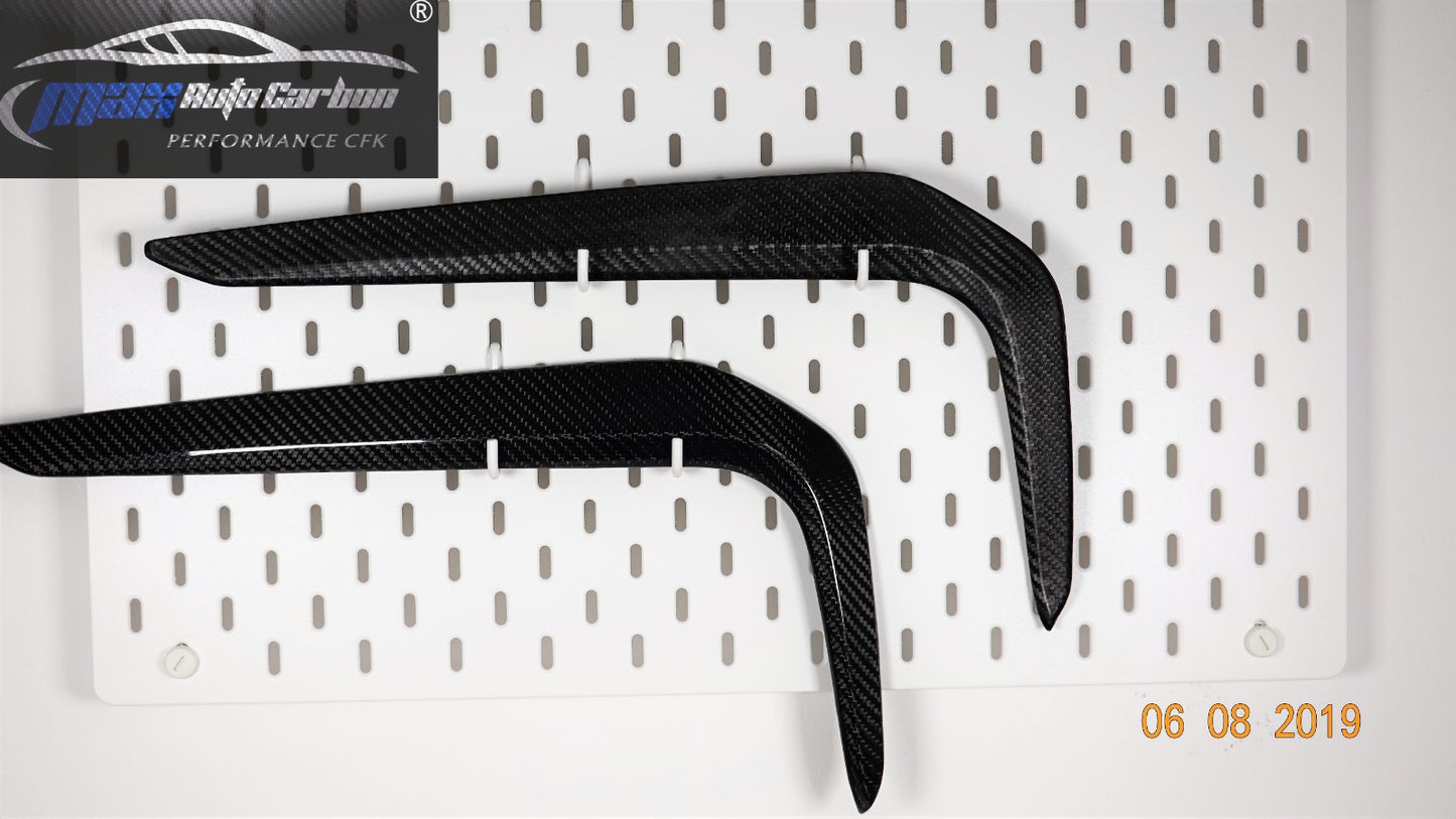 Couvercle de rabat avant MAX CARBON Performance, lèvre avant de conduit d'air pour BMW G30 G31 avec paquet M avant LCI