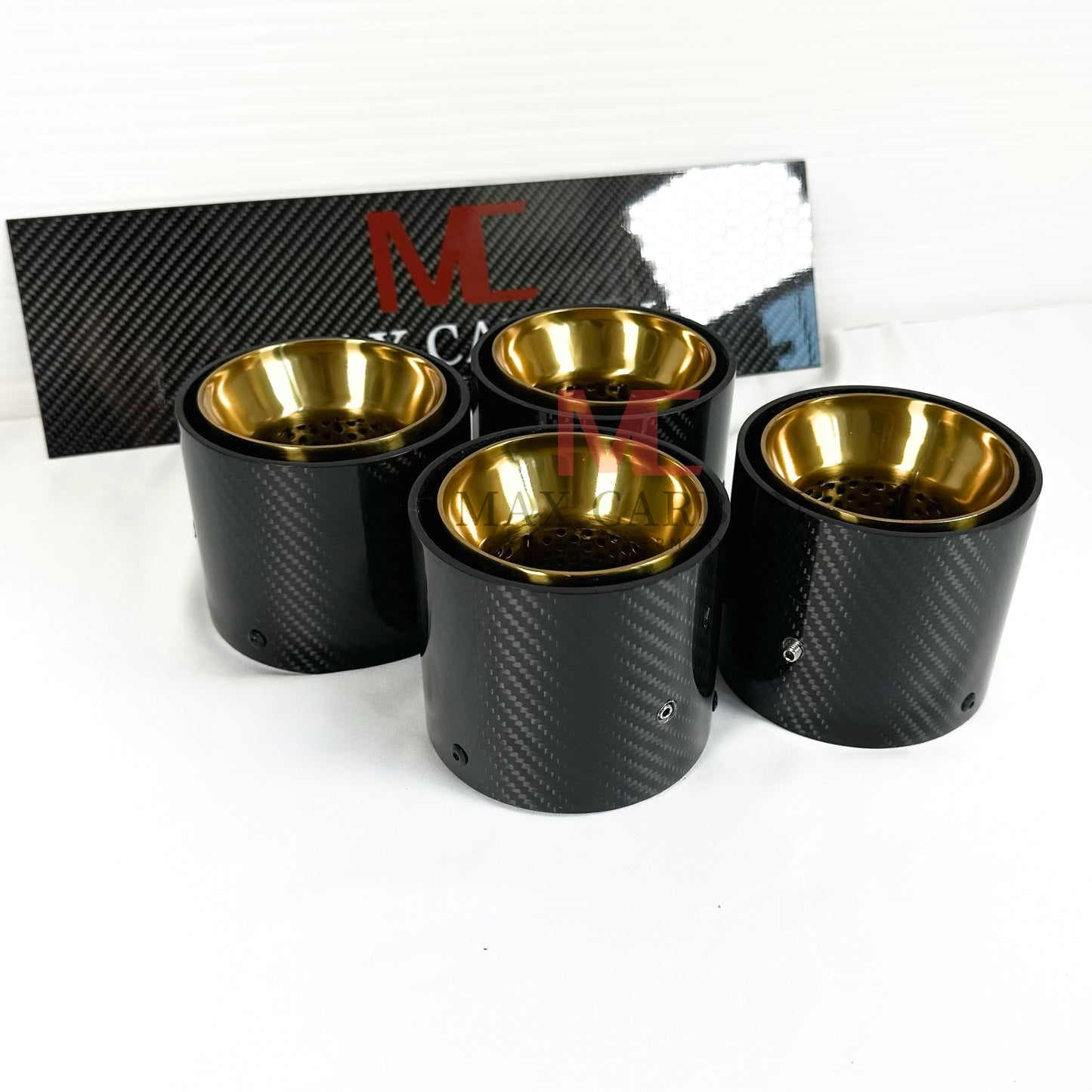 Couvercle de tuyau d'échappement de remplacement MAX CARBON pour BMW M2 M3 M4 G80 G81 G82 G83 G87 avec couvercles d'échappement d'origine 