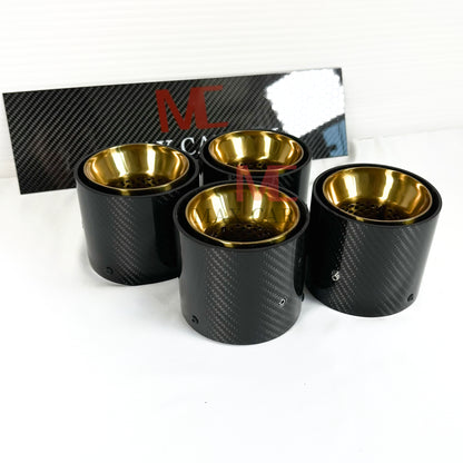 Couvercle de tuyau d'échappement de remplacement MAX CARBON pour BMW M2 M3 M4 G80 G81 G82 G83 G87 avec couvercles d'échappement d'origine 