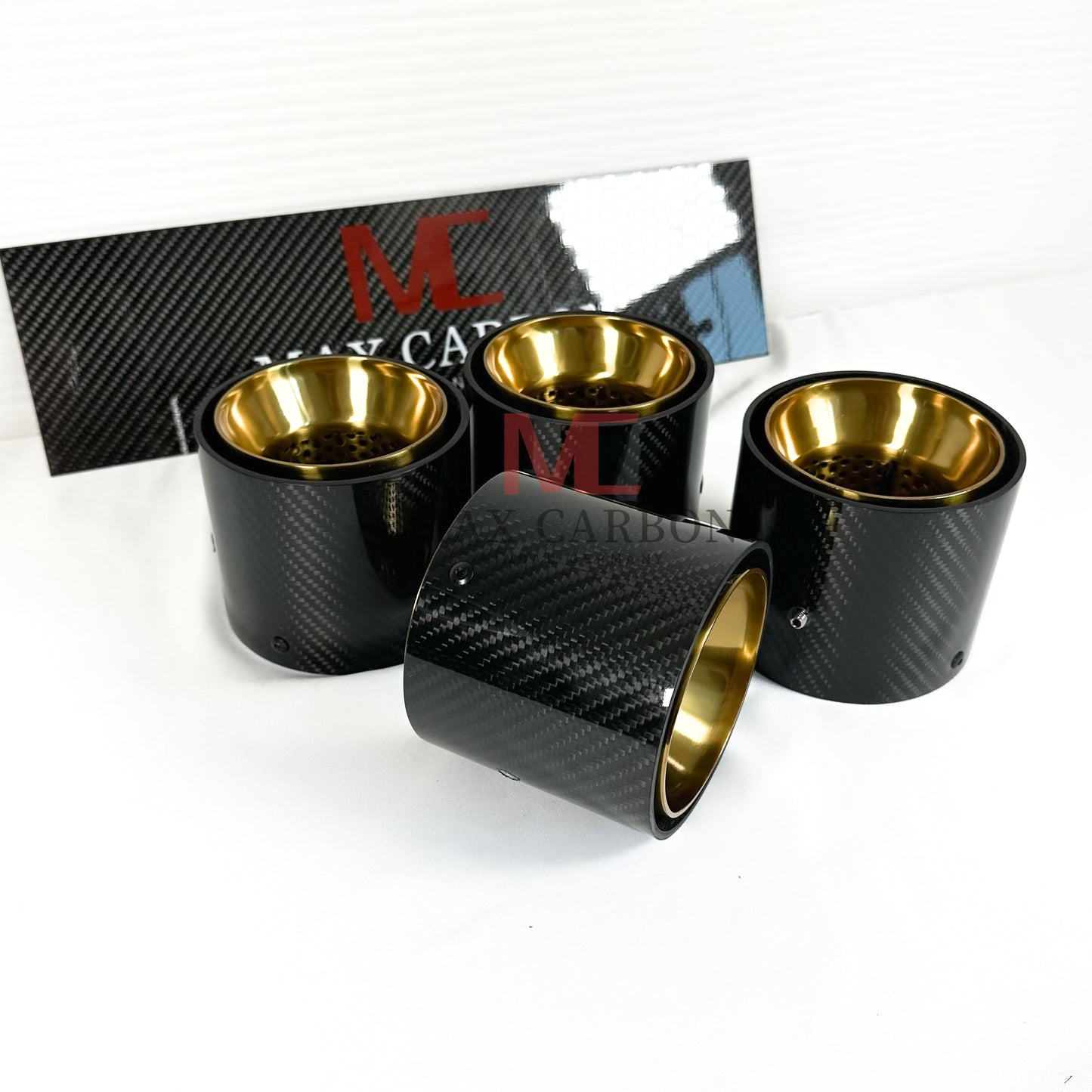 Couvercle de tuyau d'échappement de remplacement MAX CARBON pour BMW M2 M3 M4 G80 G81 G82 G83 G87 avec couvercles d'échappement d'origine 