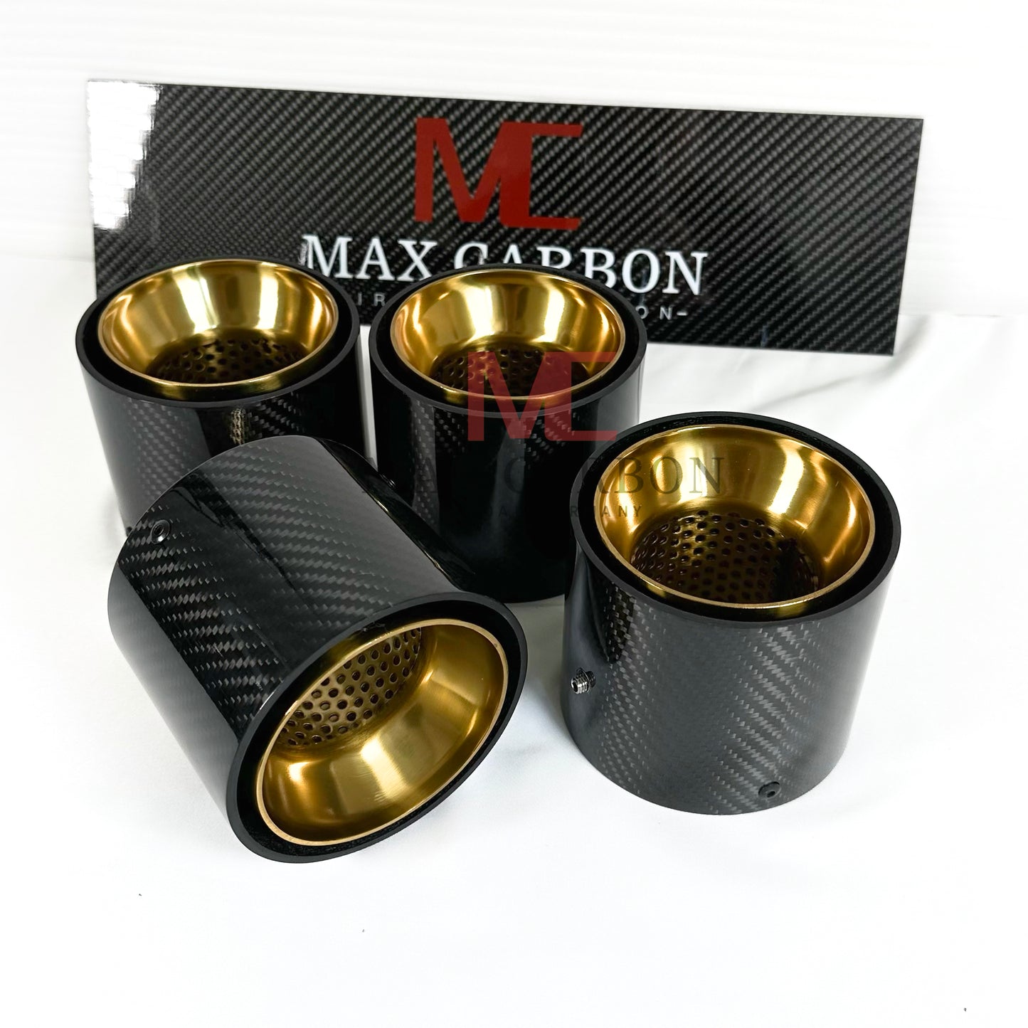 Couvercle de tuyau d'échappement de remplacement MAX CARBON pour BMW M2 M3 M4 G80 G81 G82 G83 G87 avec couvercles d'échappement d'origine 