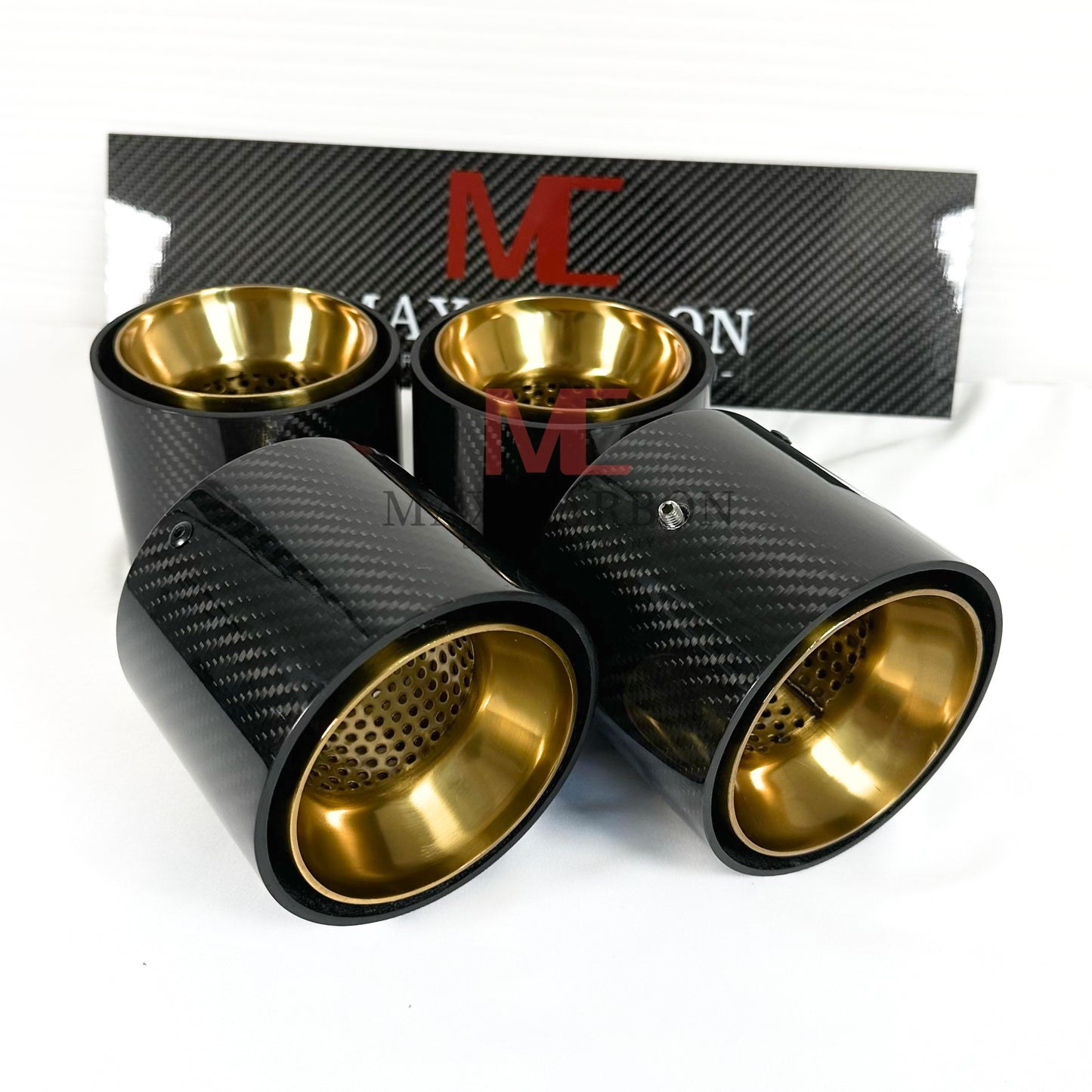 Couvercle de tuyau d'échappement de remplacement MAX CARBON pour BMW M2 M3 M4 G80 G81 G82 G83 G87 avec couvercles d'échappement d'origine 