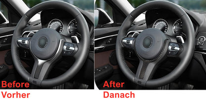 MAX CARBON Performance Sport Blenden Lenkrad für BMW F20 F21 F22 F23 F30 F31 F32 F33 F34 F36 F15 F16 F25 F26 M135i M140i M235i M240i