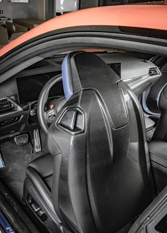 MAX CARBON Performance Sitz Abdeckung Cover Satz für BMW M2 G87 M4 G82 G83