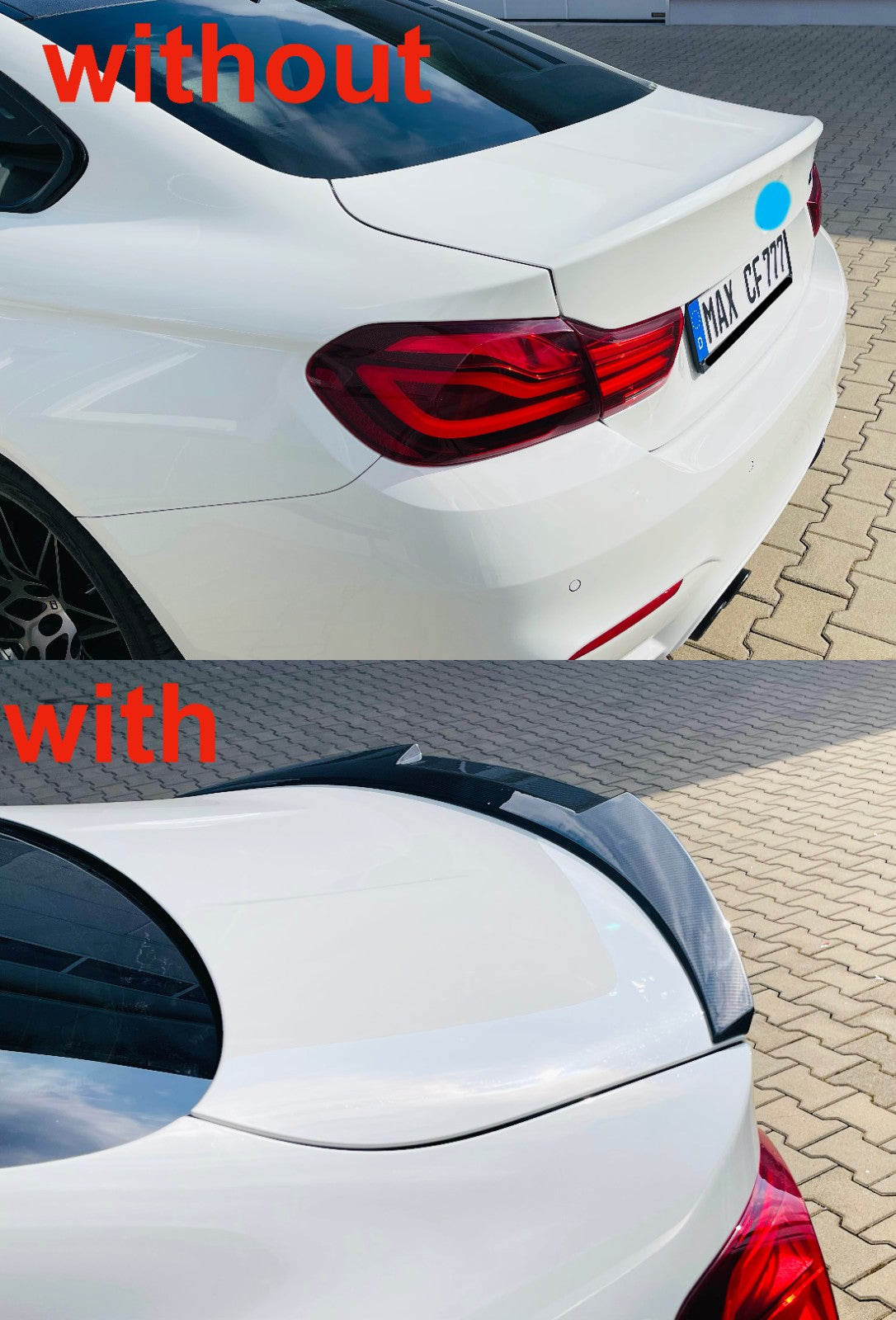 LÈVRE ARRIÈRE MAX CARBON PERFORMANCE SPOILER ARRIÈRE sur mesure pour BMW M4 F82