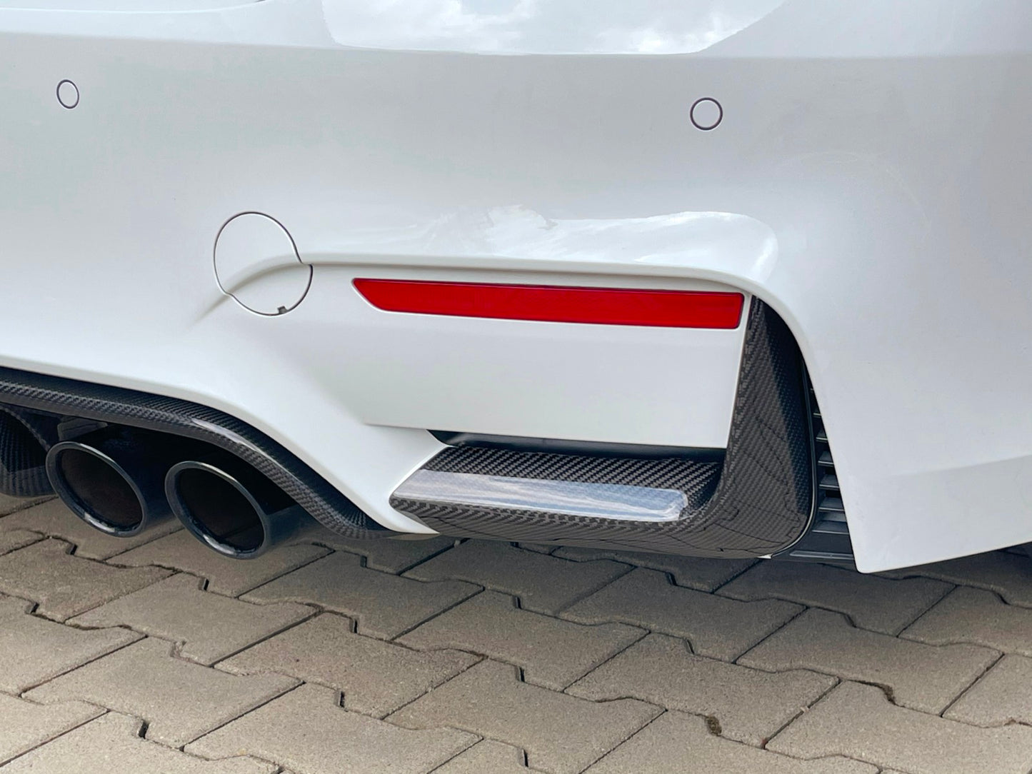 MAX CARBON Performance ensemble de couvercles de fixation de spoiler inférieur arrière pour BMW M3 F80 M4 F82 F83