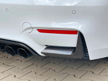 MAX CARBON Performance ensemble de couvercles de fixation de spoiler inférieur arrière pour BMW M3 F80 M4 F82 F83