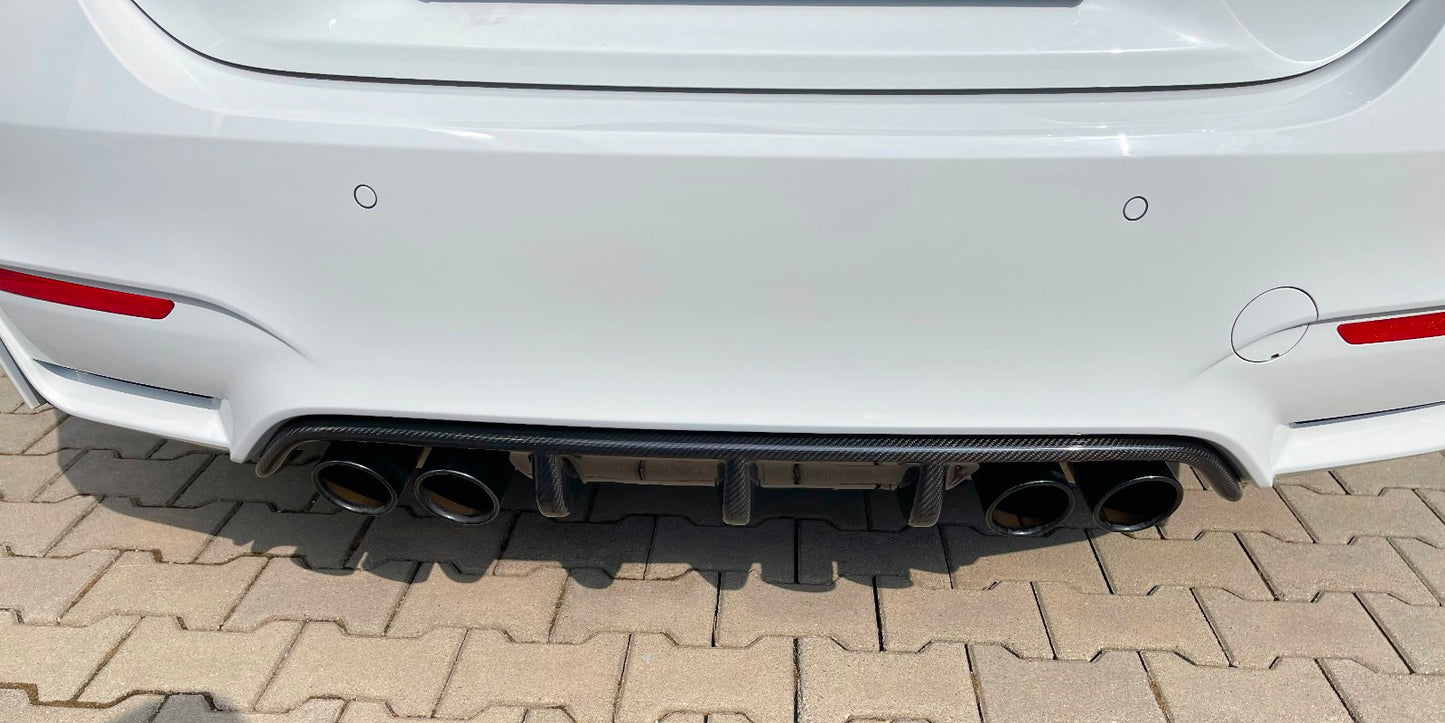 MC MAX CARBON Diffuseur préimprégné de carbone sec de remplacement pour BMW M3 F80 M4 F82 F83 