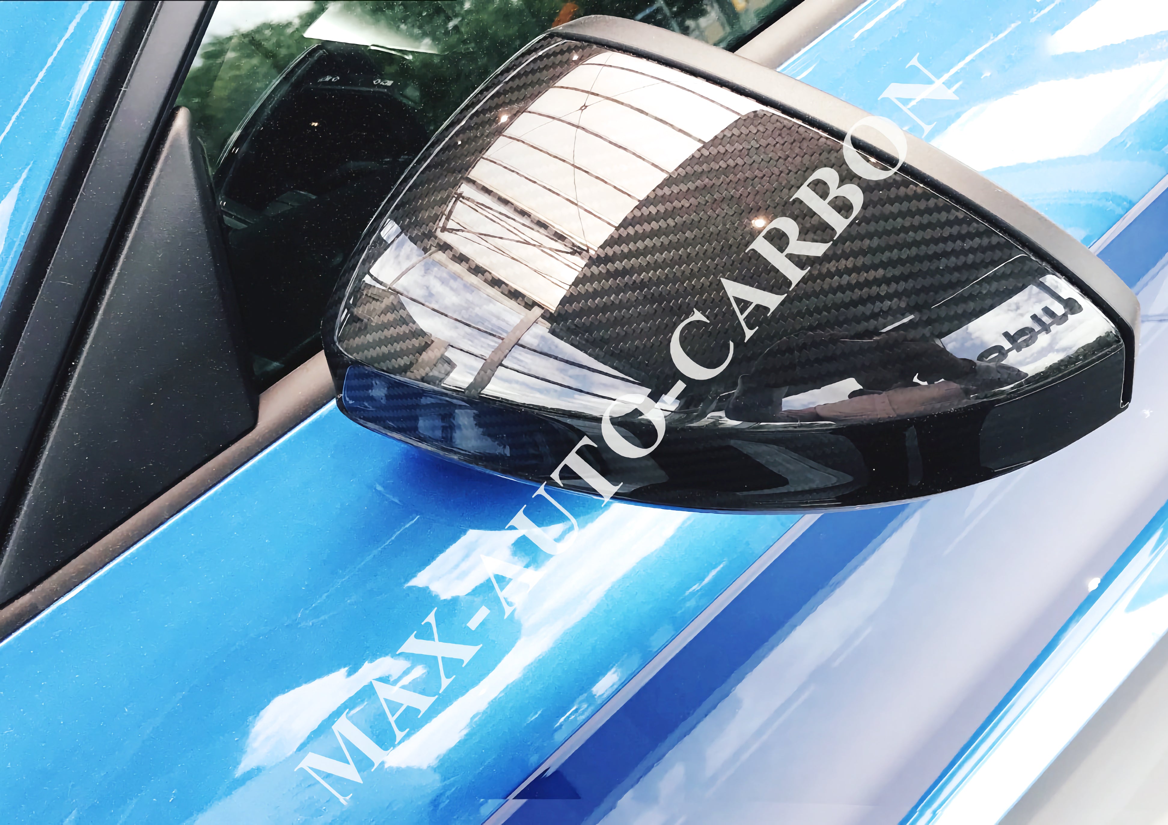 MAX CARBON Performance Spiegelkappen Aussenspiegel Kappen Mirror Caps für Audi R8 4S TT TTS T
