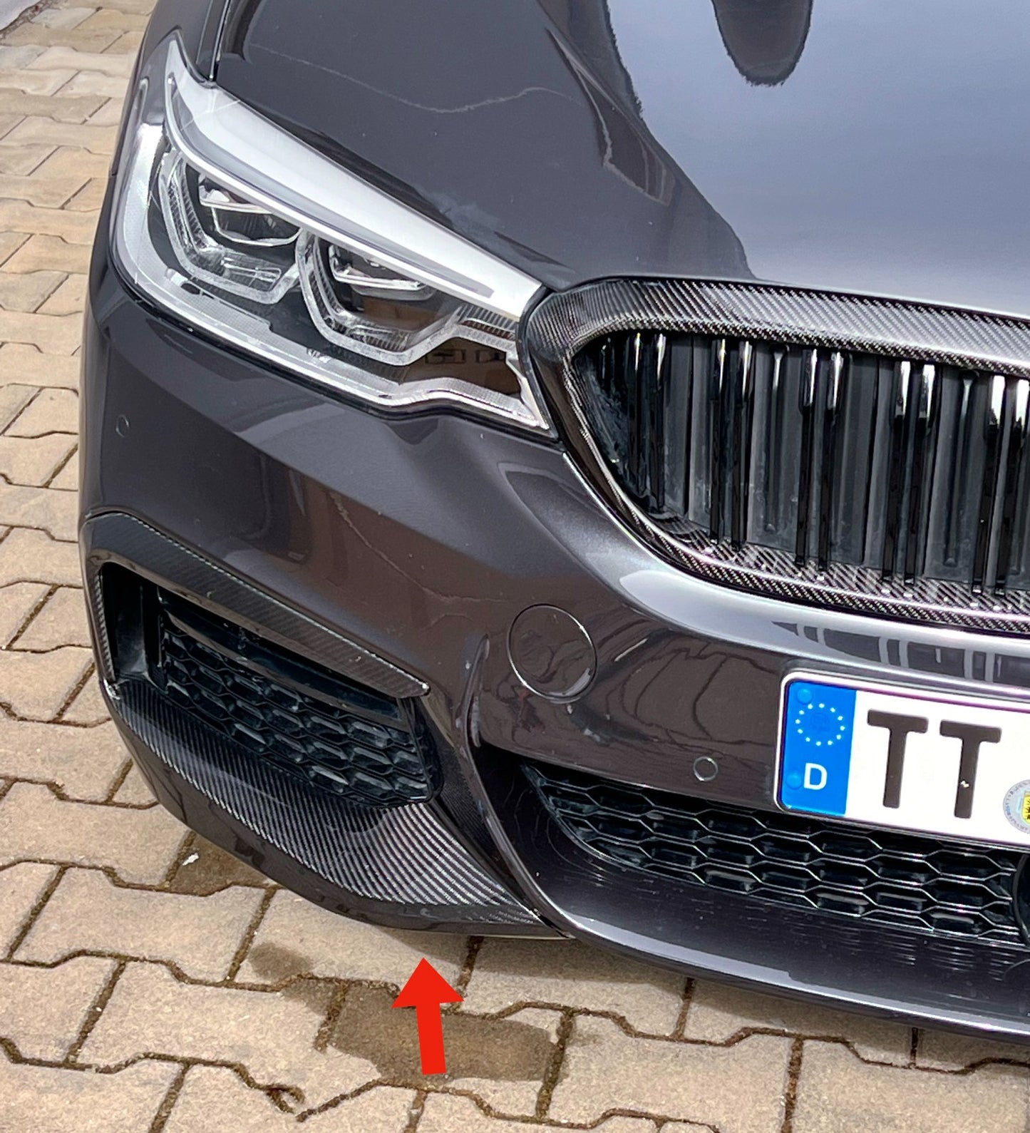 MAX CARBON Performance Front Flaps Cover air duct front lip for BMW G30 G31 with M package before LCI