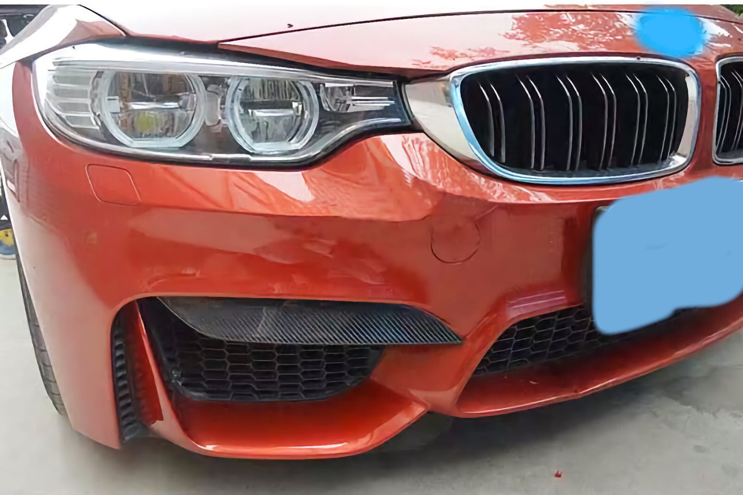 MC Dry Carbon Prepreg Performance Set couvre la fixation du becquet supérieur avant pour BMW M3 F80 M4 F82 F83
