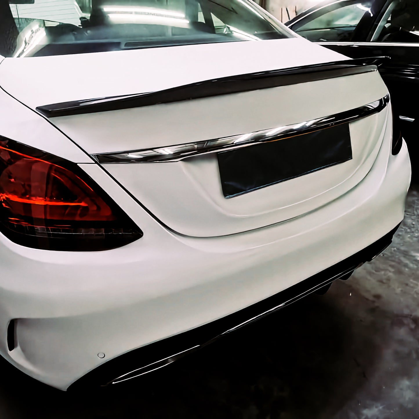 MAX CARBON DRY CARBON Spoiler Heckspoiler Lippe für Mercedes Benz C Klasse W205 Limousine AMG C63 C43