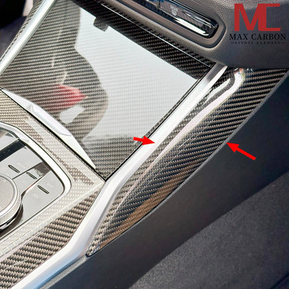 MAX CARBON Dry CARBON Seiten Mittelkonsole Blenden für BMW G20 G21 G22 G23 G26 G42 G80 G81 G82 G83 G87