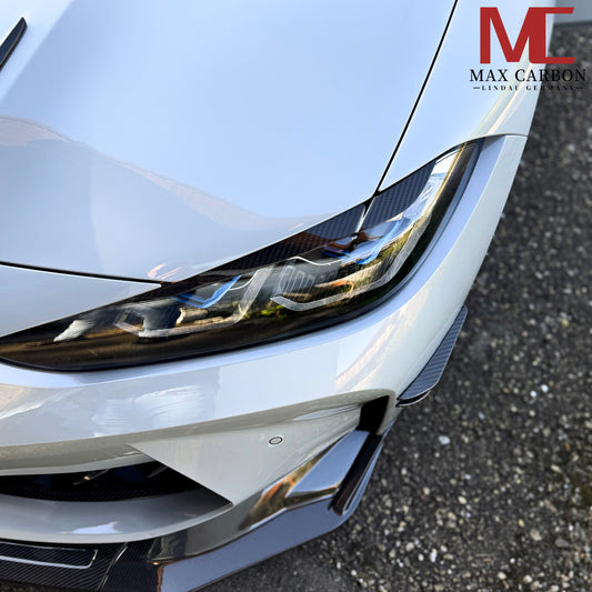 MAX CARBON DRY CARBON Paupières de phare préimprégnées pour BMW M3 M4 G80 G81 G82 G83