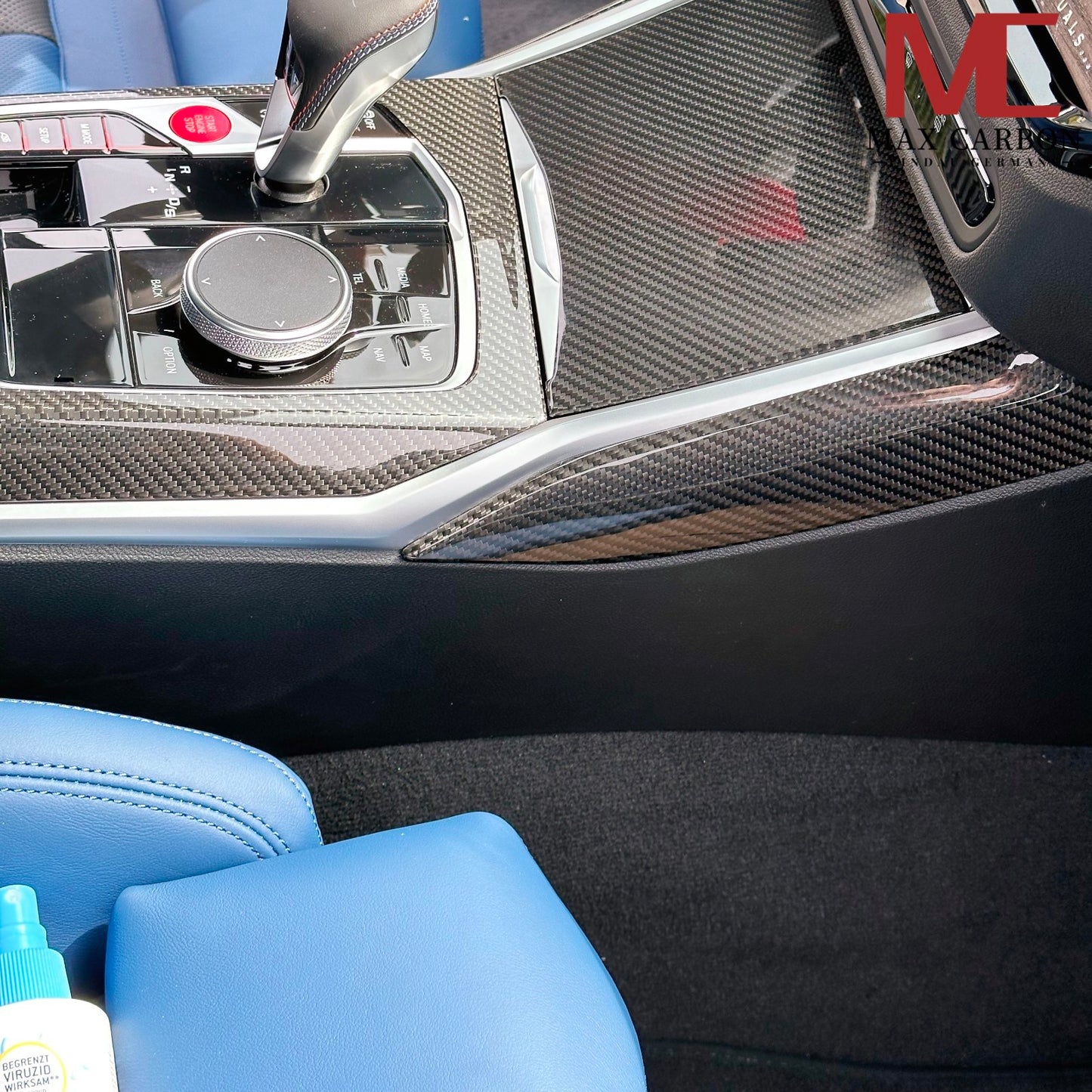 MAX CARBON Dry CARBON Seiten Mittelkonsole Blenden für BMW G20 G21 G22 G23 G26 G42 G80 G81 G82 G83 G87