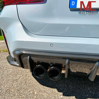 MAX CARBON DRY CARBON Diffusor Leisten Ersatz Heck Stoßstange für BMW M3 G80 G81 M4 G82 G83