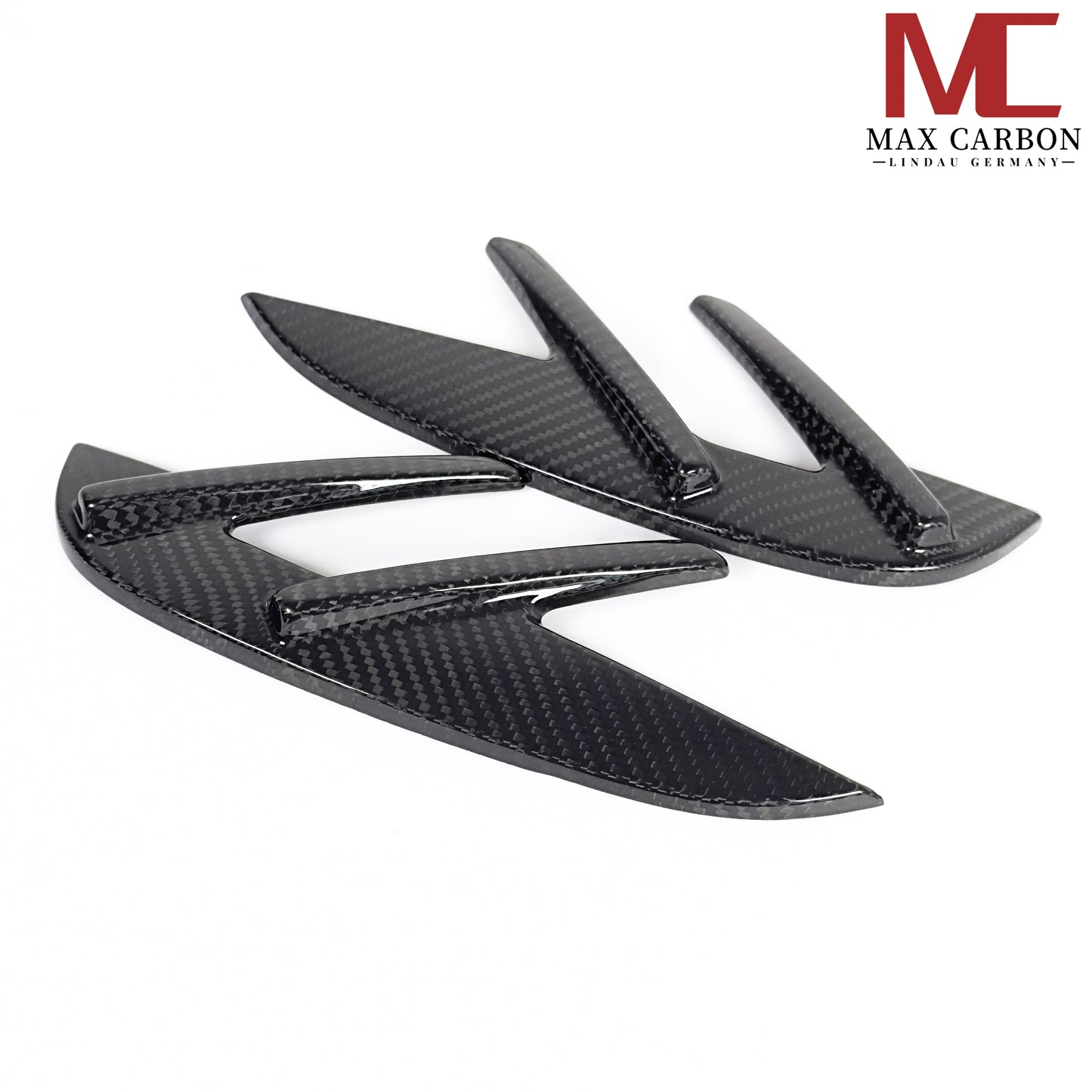 MAX CARBON Dry Carbon Aufsatz Zierleiste Lufteinlass Kotflügel für BMW M3 G80 G81 M4 G82 G83