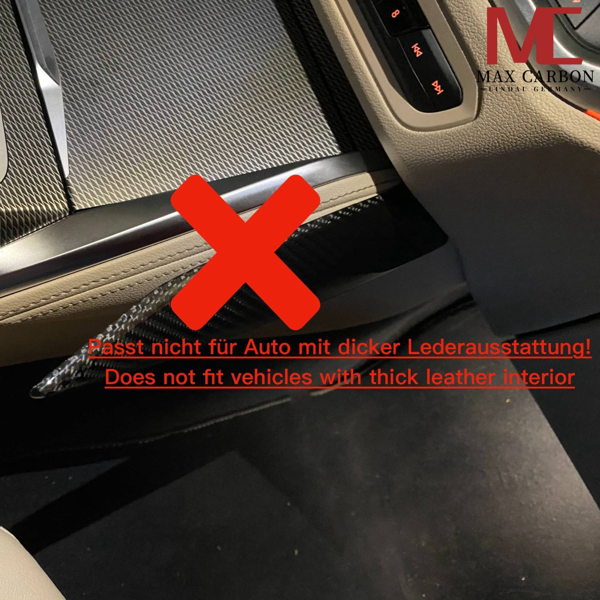 MAX CARBON Dry CARBON Seiten Mittelkonsole Blenden für BMW G20 G21 G22 G23 G26 G42 G80 G81 G82 G83 G87