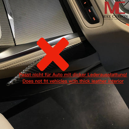 MAX CARBON Dry CARBON Seiten Mittelkonsole Blenden für BMW G20 G21 G22 G23 G26 G42 G80 G81 G82 G83 G87