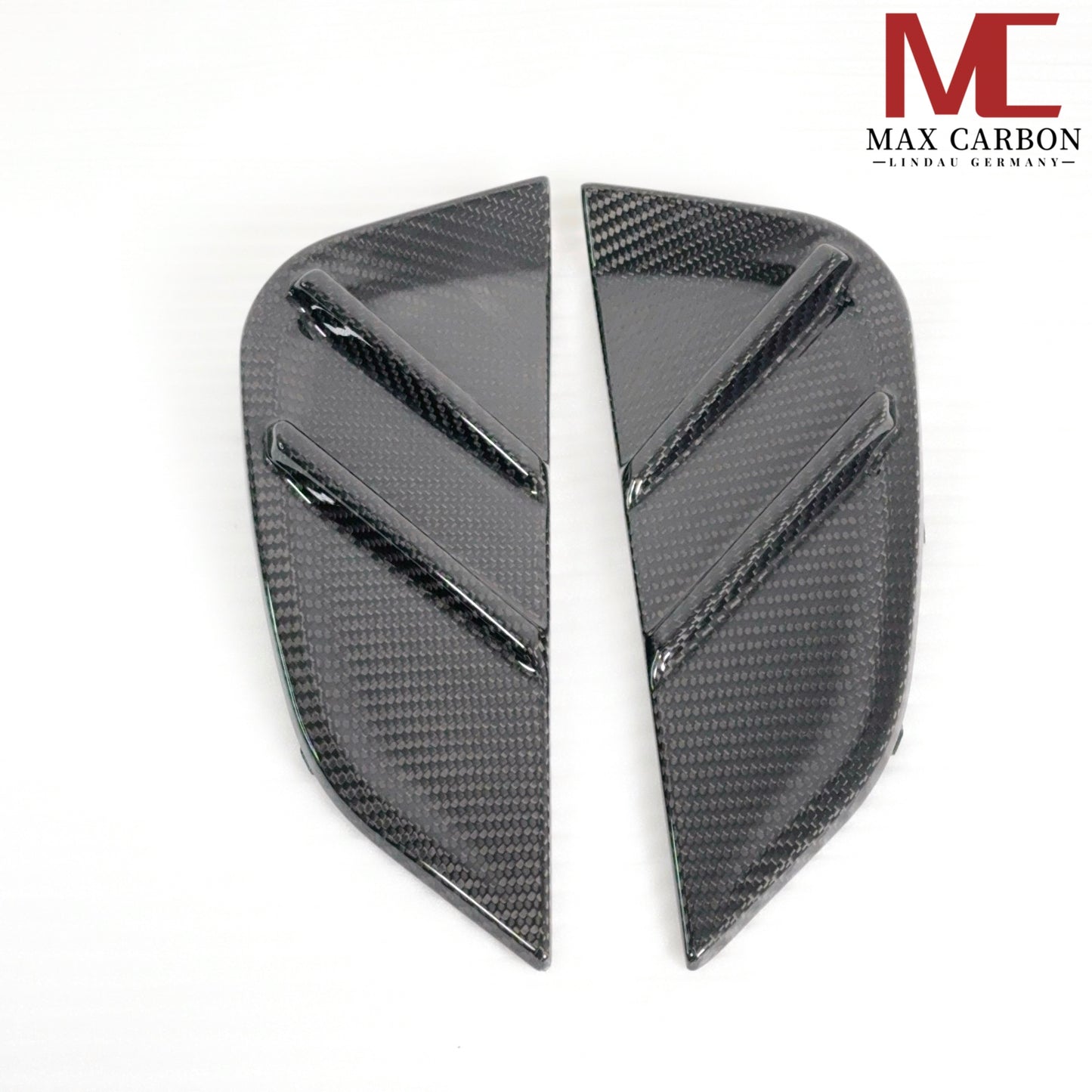 MAX CARBON Dry Carbon Kotflügel Lufteinlässe Zierleiste Ersatz für BMW M3 G80 G81 M4 G82 G83