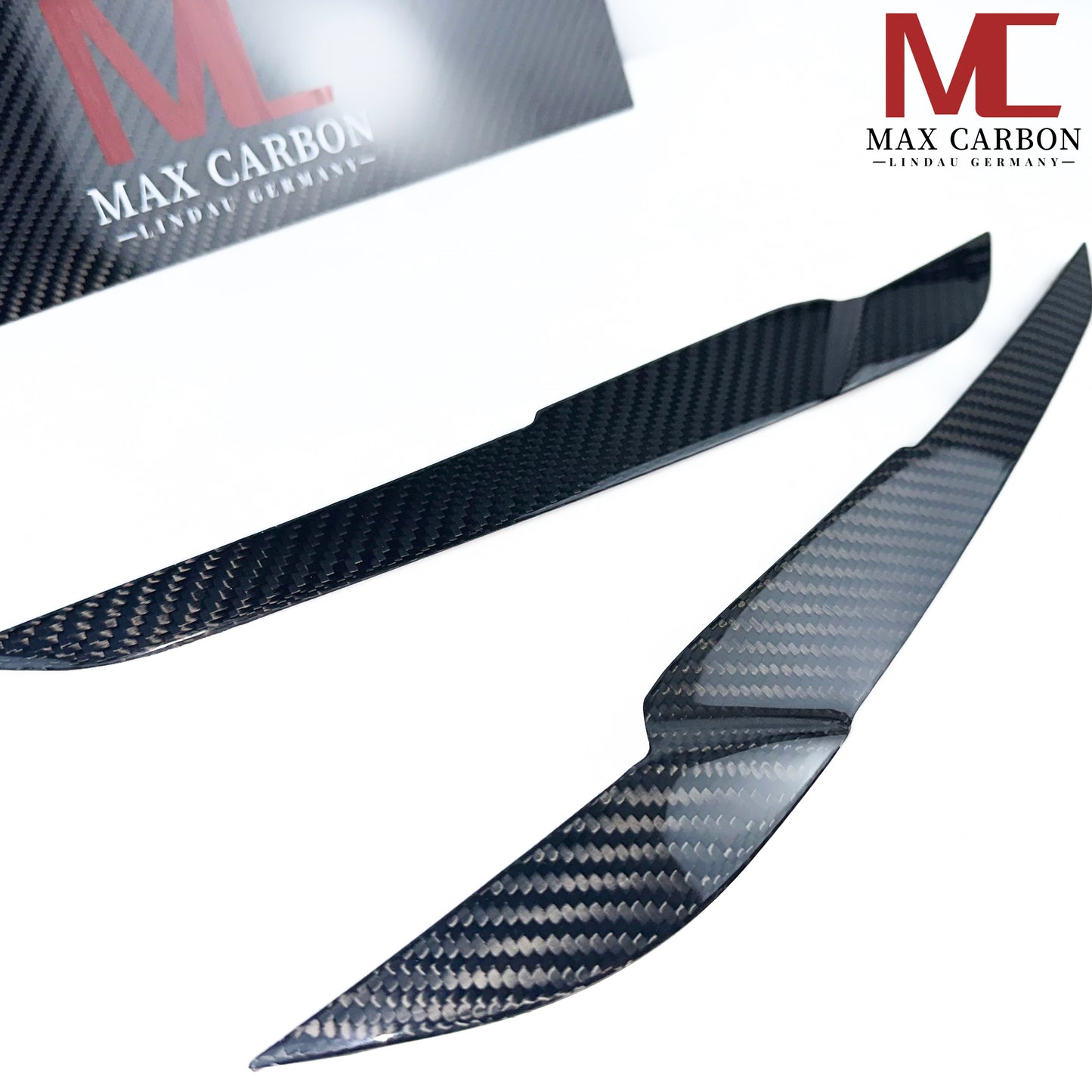 MAX CARBON DRY CARBON Prepreg Scheinwerfer-Augenlider passt für BMW M3 M4 G80 G81 G82 G83