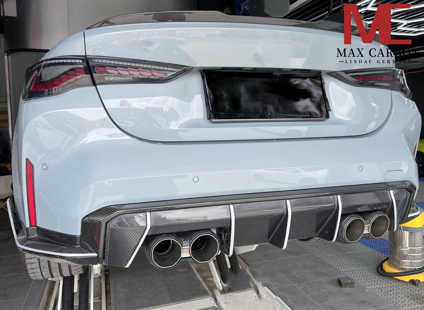 MAX CARBON Dry Carbon Prepreg Sport Rear Large Spoiler Lip for BMW 3 Series G20 M3 G80 OEM Style