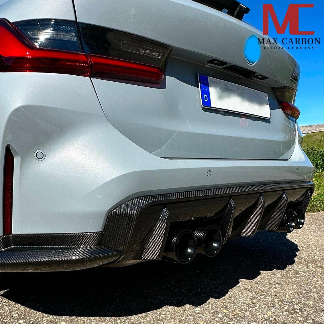 MAX CARBON DRY CARBON Diffusor Leisten Ersatz Heck Stoßstange für BMW M3 G80 G81 M4 G82 G83