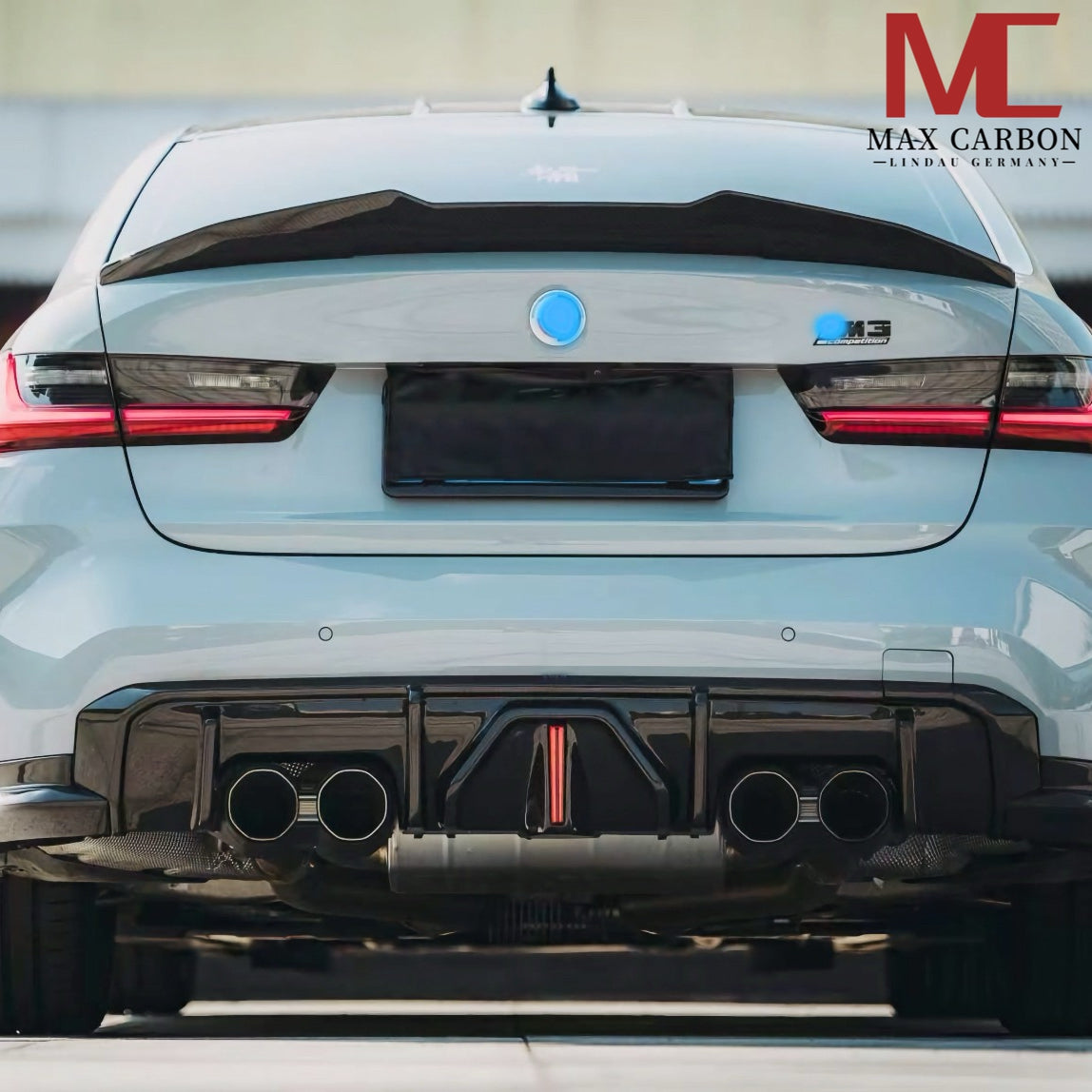MAX CARBON Dry Carbon Sport Heckspoiler Hecklippe Spoiler Große Lippe für BMW M4 G82 4er G22 BIG Style