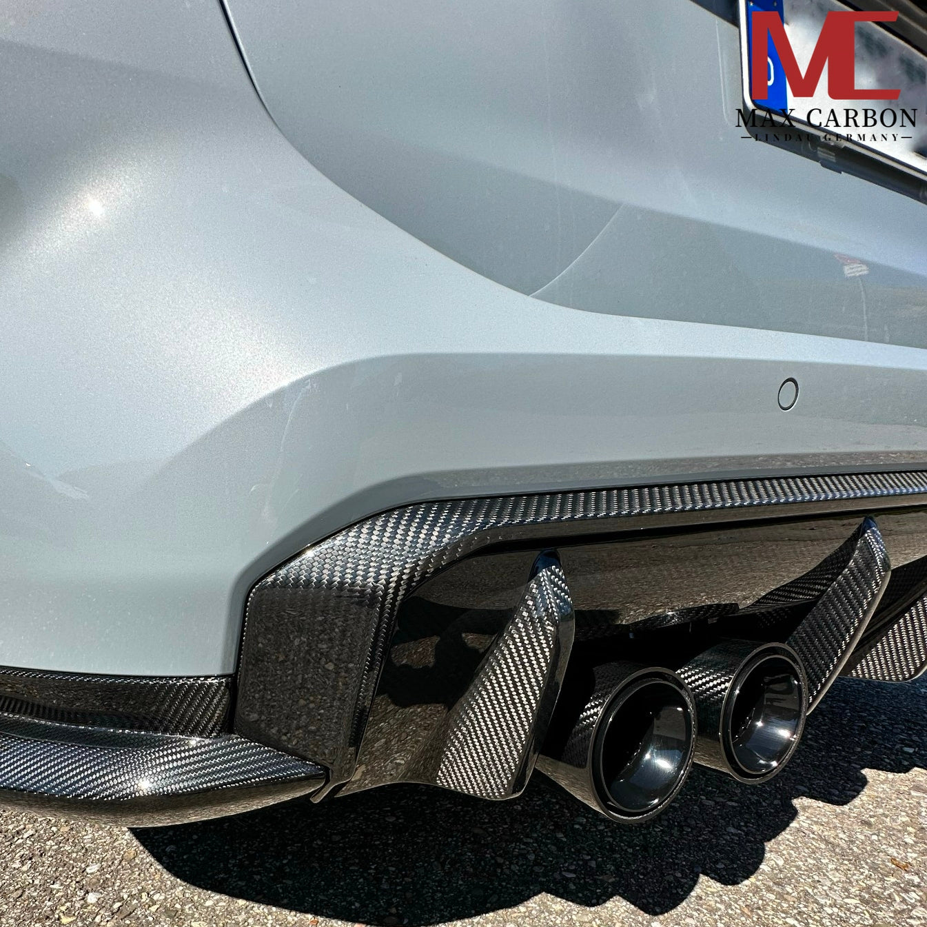 MAX CARBON DRY CARBON Diffusor Leisten Ersatz Heck Stoßstange für BMW M3 G80 G81 M4 G82 G83