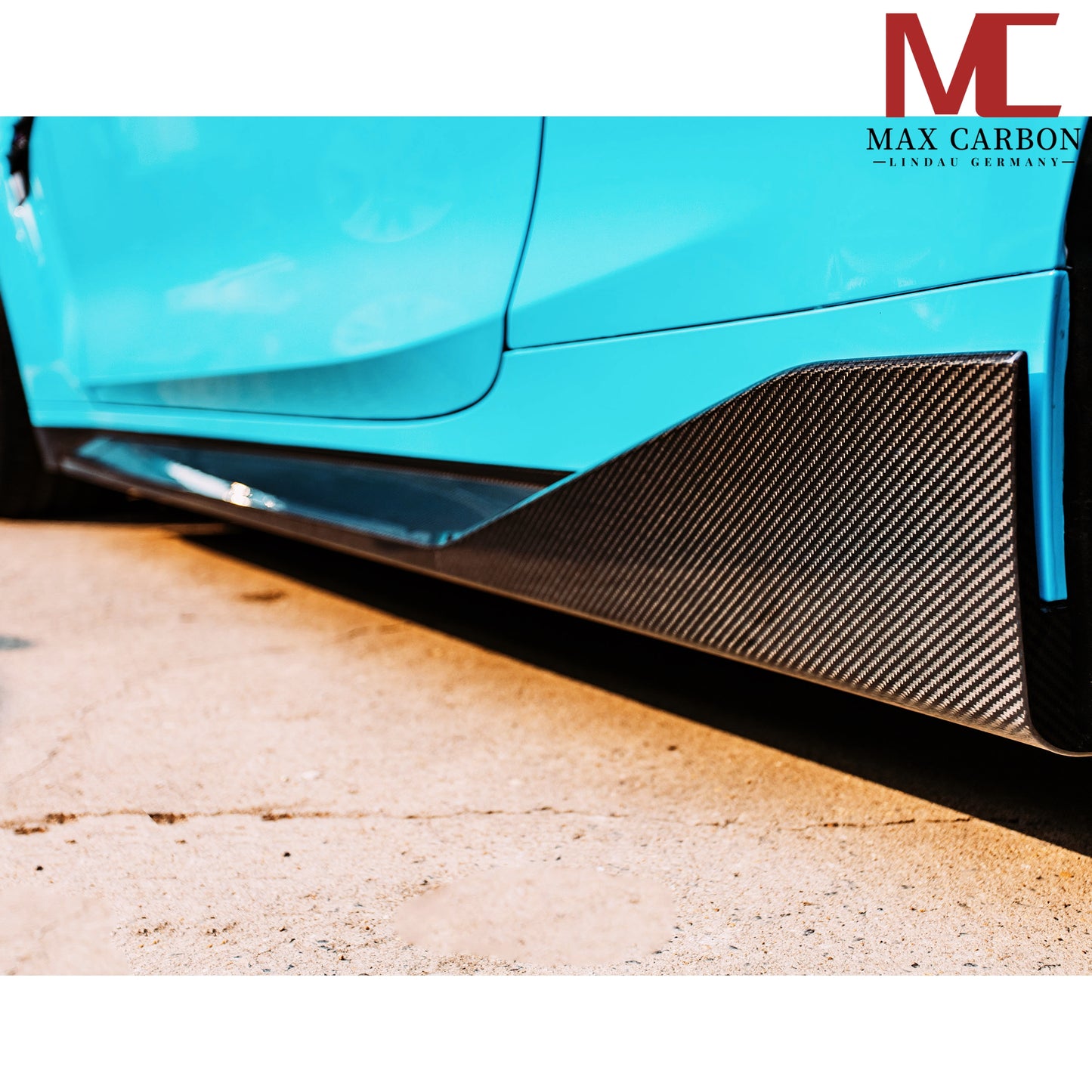 MAX CARBON Dry Carbon Prepreg Performance Seitenschweller Schwellereinsatz für BMW M3 G80 G81 M4 G82 G83