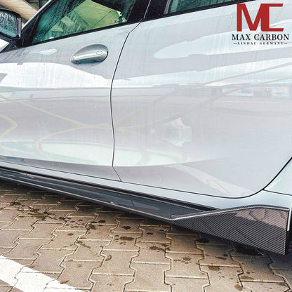 MAX CARBON Dry Carbon Prepreg Performance Seitenschweller Schwellereinsatz für BMW M3 G80 G81 M4 G82 G83