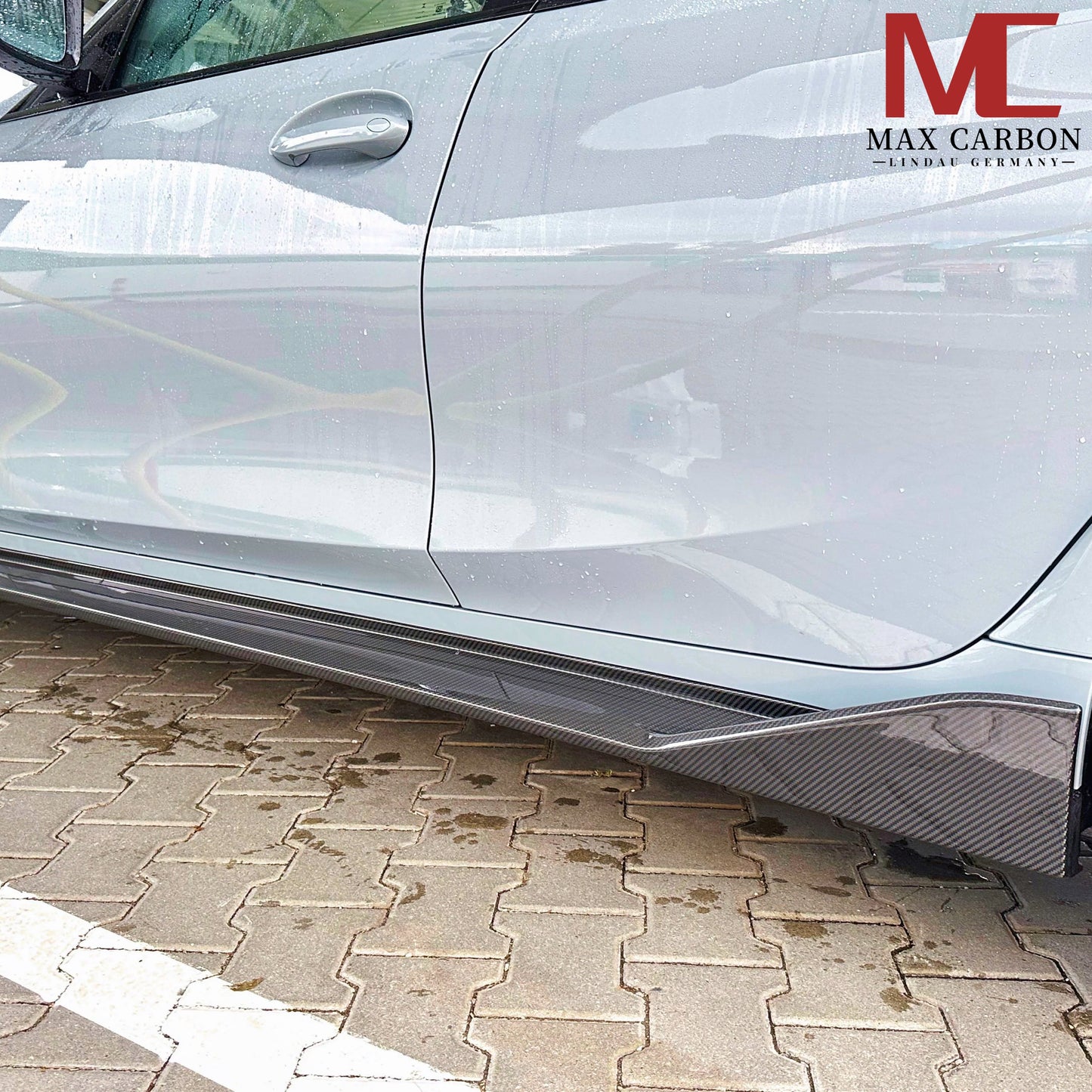 MAX CARBON Dry Carbon Prepreg Performance Seitenschweller Schwellereinsatz für BMW M3 G80 G81 M4 G82 G83