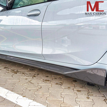 MAX CARBON Dry Carbon Prepreg Performance Seitenschweller Schwellereinsatz für BMW M3 G80 G81 M4 G82 G83