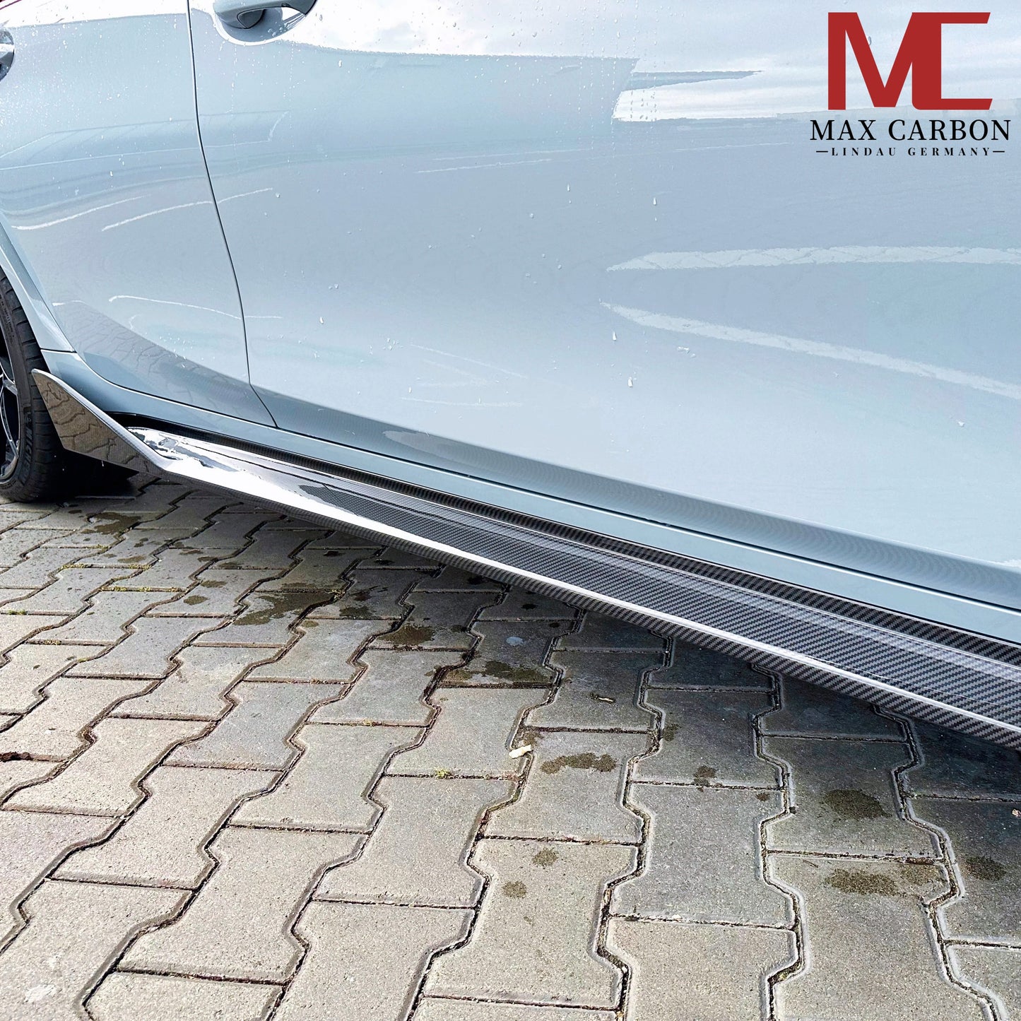 MAX CARBON Dry Carbon Prepreg Performance Seitenschweller Schwellereinsatz für BMW M3 G80 G81 M4 G82 G83