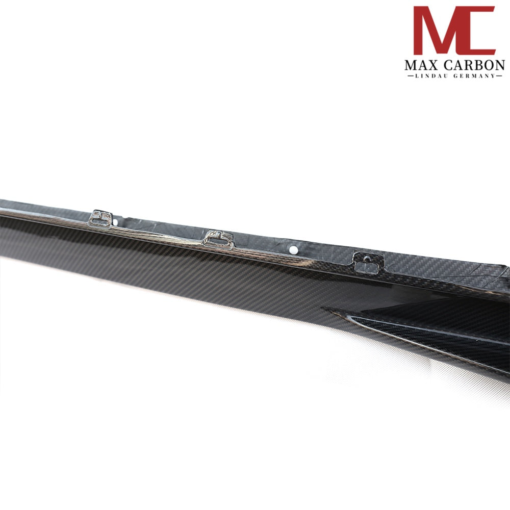 MAX CARBON Dry Carbon Prepreg Performance Seitenschweller Schwellereinsatz für BMW M3 G80 G81 M4 G82 G83