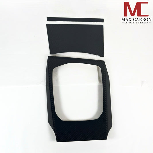 MAX CARBON DRY CARBON Mittelkonsole Blenden Satz für BMW G20 G21 G22 G23 G26 G42 G80 G81 G82 G83 G87