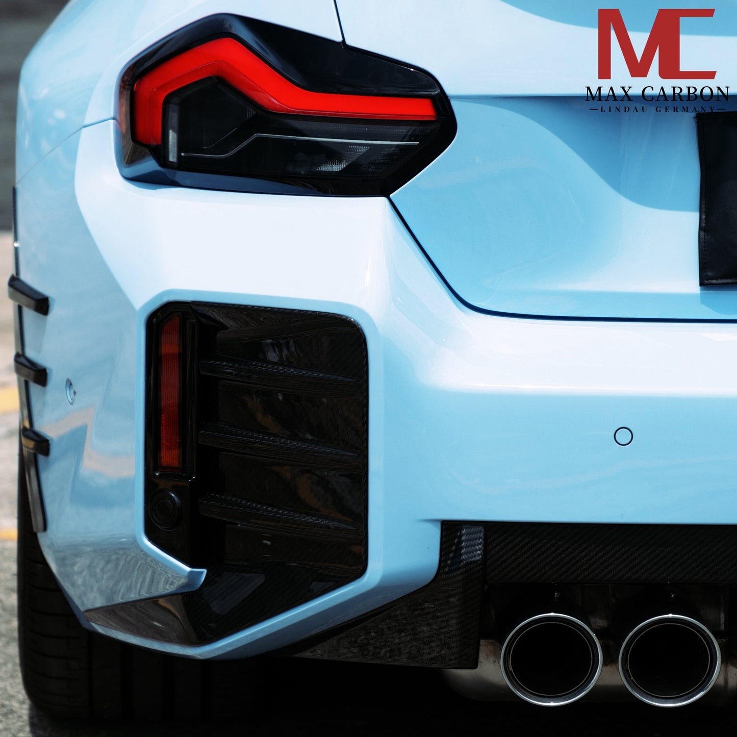 MAX CARBON Performance Autocollant de fixation arrière pour seuil arrière pour BMW G87 M2 