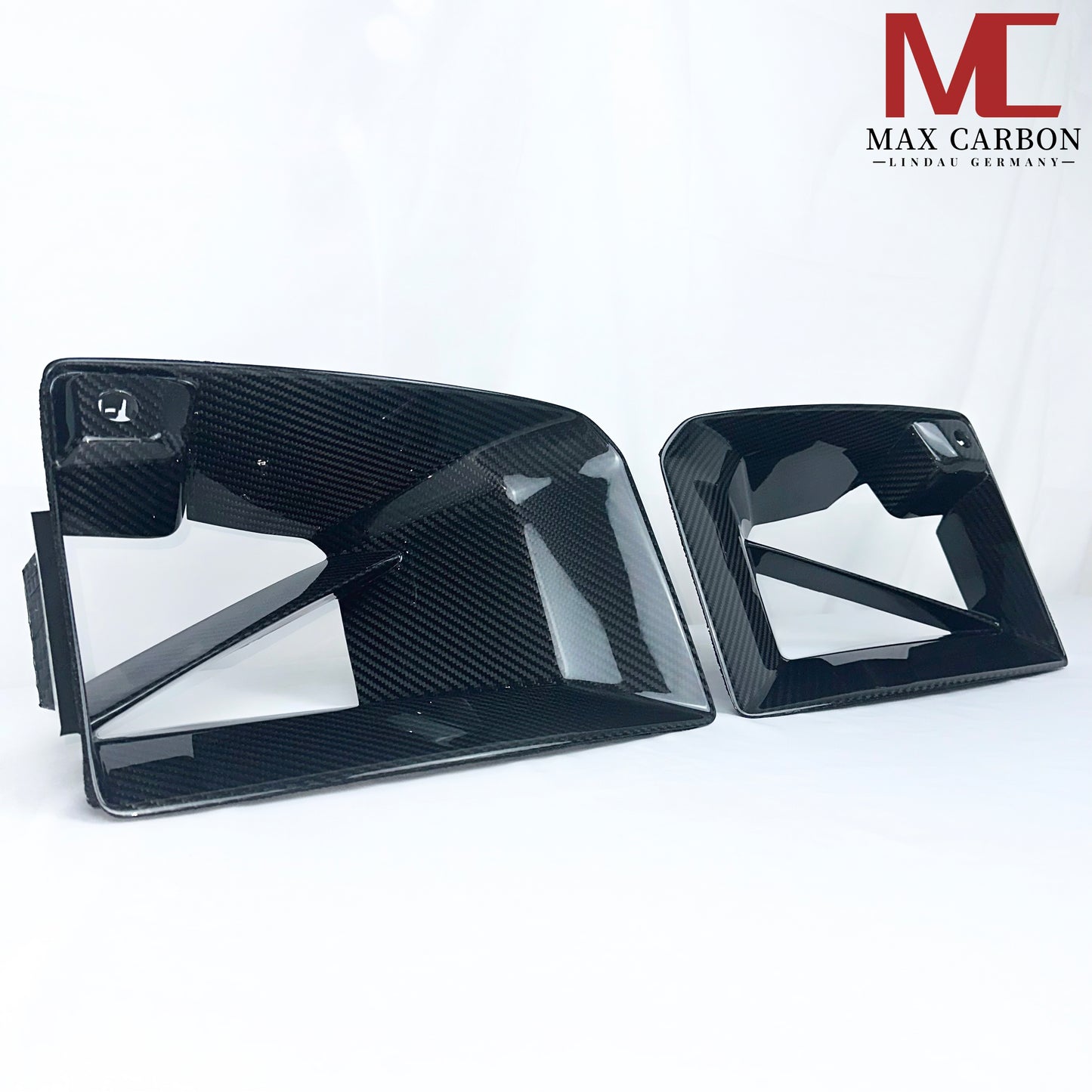 MAX CARBON Performance Echt Voll Karbon Dry Carbon Lufteinlass Front Flaps Performance Für BMW M2 G87 inkl. LCI