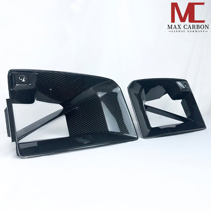 MAX CARBON Performance Echt Voll Karbon Dry Carbon Lufteinlass Front Flaps Performance Für BMW M2 G87 inkl. LCI